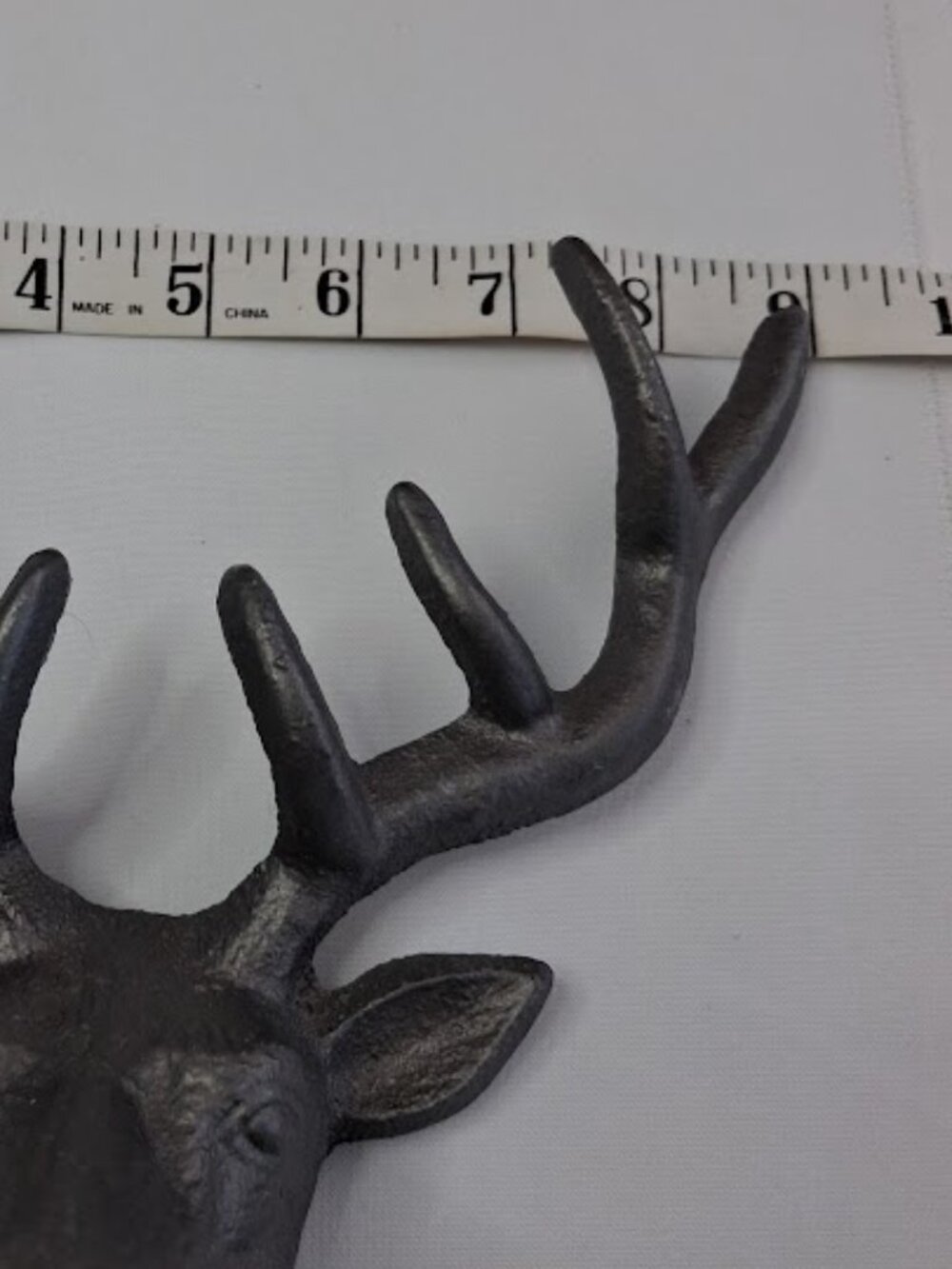 Vintage Cast Iron Deer Head Wall Hook - Picture 6 of 10